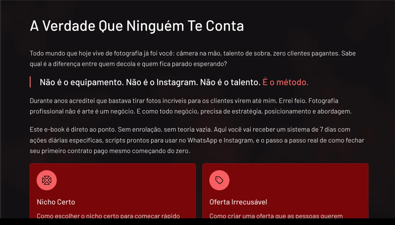 Página interna do e-book principal